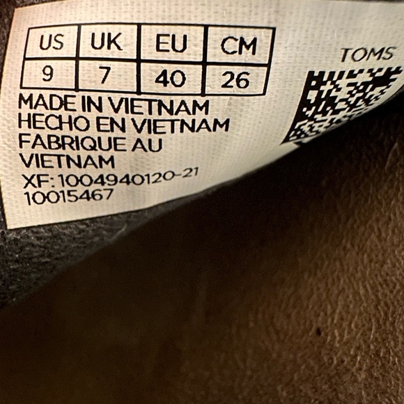 Toms Womens size 9 M Faux Leather snake print wedges mules - Picture 9 of 9